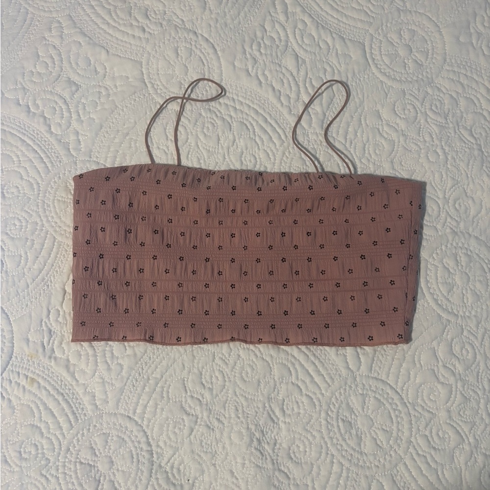 Floral Mauve Tube Top